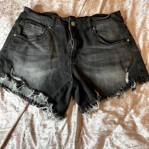 NWOT 1X Akita Grey Cutoff Jean Shorts